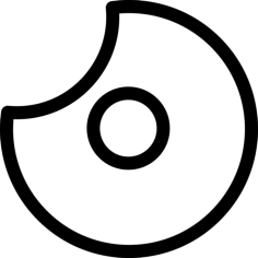 Circular Shield Line Art Svg Vector, Free Vectors File